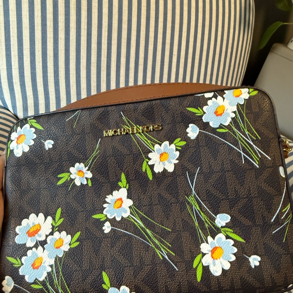 Michael Kors Floral Brown Bag
